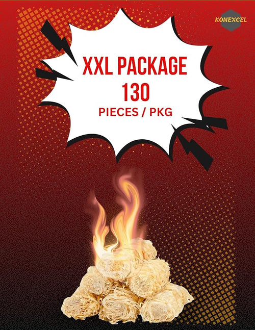 130 pcs Large Fire Starters, Natural Fire Starter - Image 2