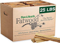 Plow & Hearth 25 LBS Fatwood Fire Starter Sticks Organic Kindling, Easy by PlowHearth