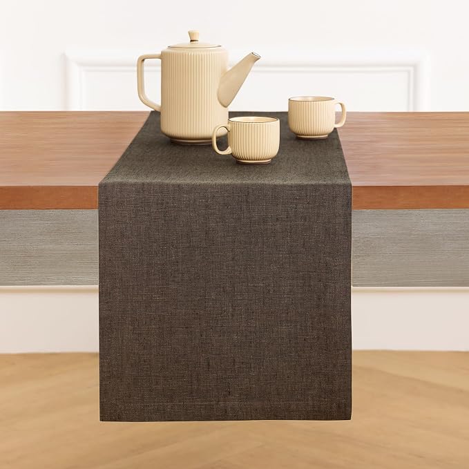 Solino Home Linen Table Runner 90 Inches Long - Image 2