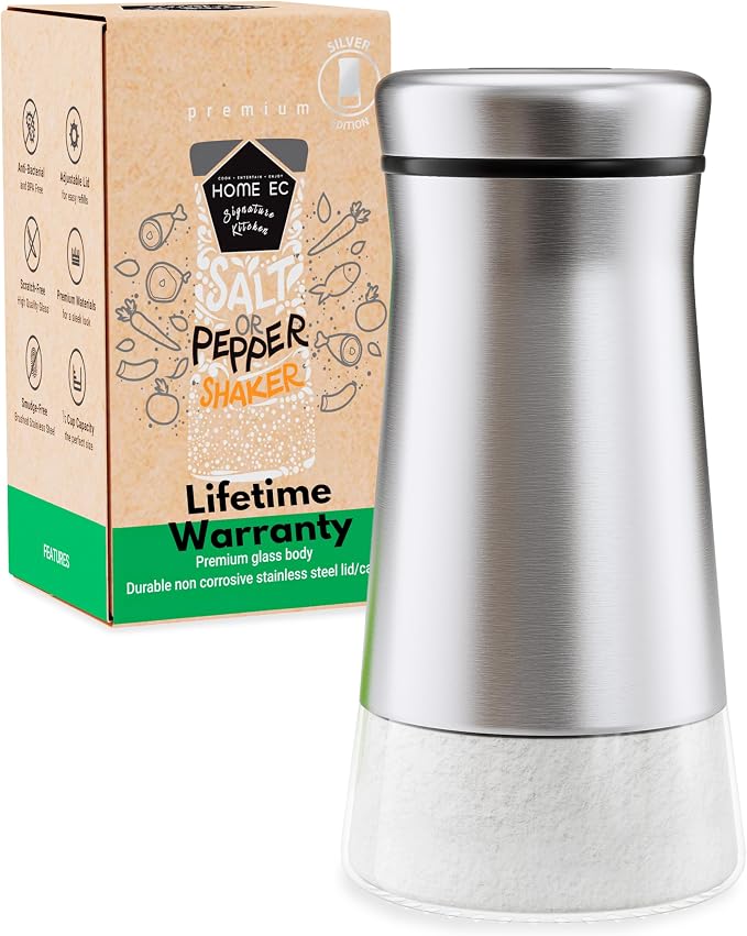 HOME EC Original Glass Salt shaker or Pepper Shaker by HOMEEC