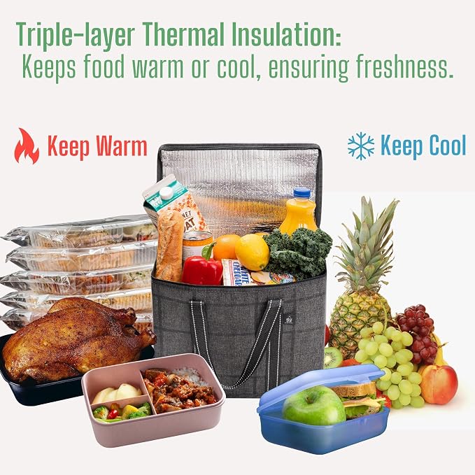 VENO 2 Pack Cooler Bag and Insulated Grocery Bags - Image 2