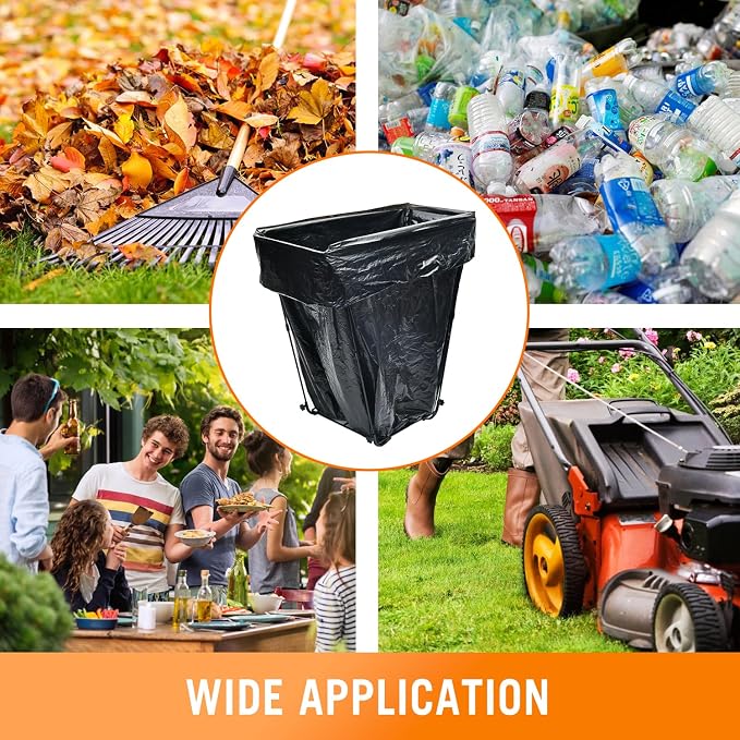 CAMPFIRE Trash Bag Holder Fits 30-45 Gallon Bags, Portable to Use Leaf Bag - Image 6