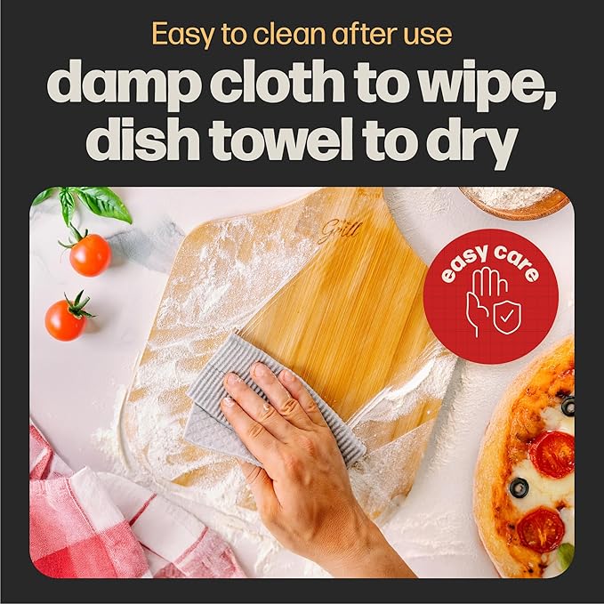 HANS GRILL Wooden Pizza Peel 12 Inch - Image 4
