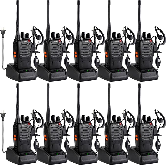 Baofeng Walkie Talkies 888S Rechargeable Long Range by BAOFENG
