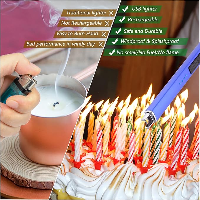 MEIRUBY Electric Candle Lighter, Christmas Stocking Stuffers Gifts - Image 4