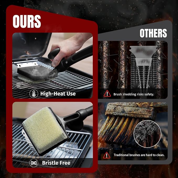SHINESTAR Bristle-Free Griddle Cleaning Kit – BBQ Steam Grill Brush - Image 2