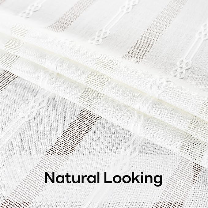 White Cotton Table Cloth for Rectangle Table Heavy Duty Farmhouse Vintage - Image 3