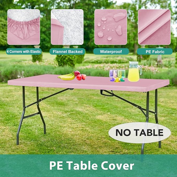 LUSHVIDA 6 Packs Vinyl Tablecloths - Image 8