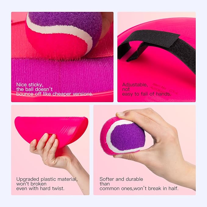 EVERICH TOY Upgraded Toss and Catch Ball Game Set, Kids Toy Stocking Stuffers - Image 4