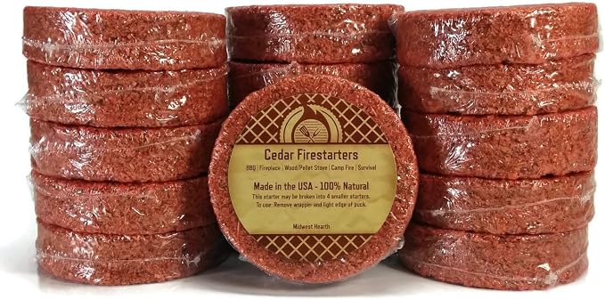 Midwest Hearth Cedar Fire Starters Made in USA by MidwestHearth