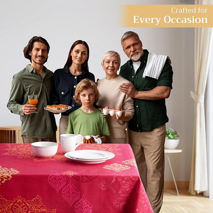 Maison d' Hermine Table Cloth Rectangle Table 100% Cotton 70 x 90 Inches Fall - Image 6