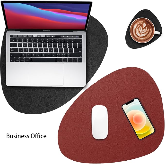 Myir JUN Placemats, Dual-Sided Placemats Waterproof Faux Leather Placemats Set - Image 6