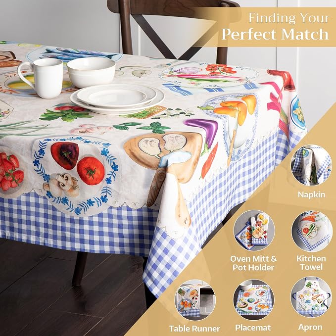 Maison d' Hermine Table Cloth Rectangle Table 100% Cotton 54 x 72 Inches - Image 5