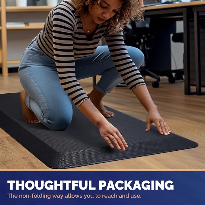 FEATOL Anti Fatigue Mats for Standing 2 Packs, 9/10 Extra Thick Ergonomic - Image 7