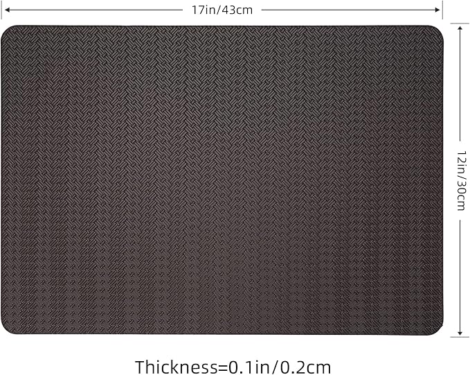 Faux Leather Placemats Set of 4 – 17x12 Inch Vinyl Table Mats, Heat Resistant - Image 6