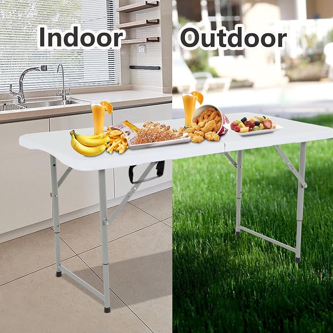 FDW Folding Half Portable Foldable Table - Image 7