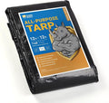 GUARD SHIELD Black Tarp Waterproof 12x12 Feet Medium Duty All Purpose Poly by GUARDSHIELD