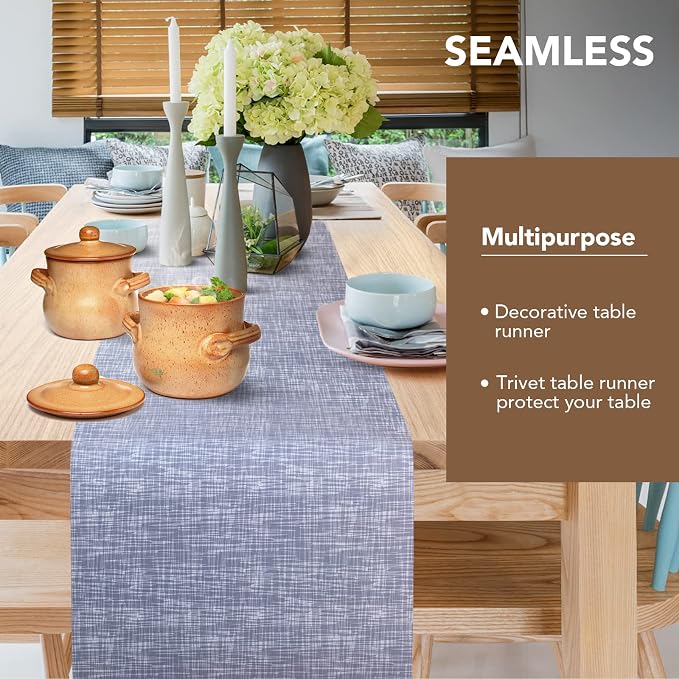 2 Pcs Trivet Table Runner Hot Plates Mat 12 X 40 Inch Heat Resistant Table - Image 3