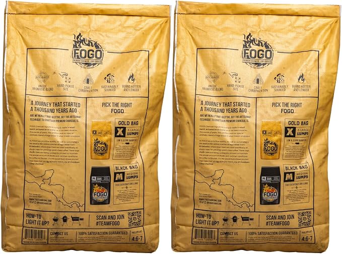 FOGO Super Premium Hardwood Lump Charcoal, Large Sized Lump Charcoal - Image 4