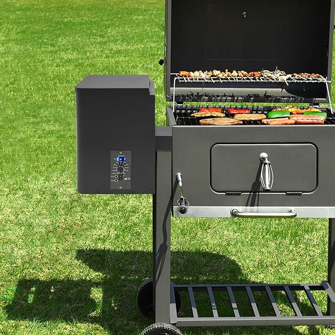 Electric Wood Pellet Smoker Grill Part, 250W 180℉ -500℉ Vertical Pellet Smoker - Image 9