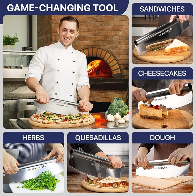 KitchenStar 18-Inch Pizza Cutter Rocker Blade - Image 7