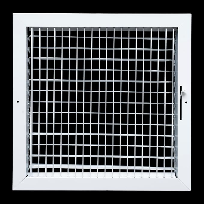 Fits 14x14 Duct Opening Steel Adjustable Air Supply Grille by Handua | Register - Image 7