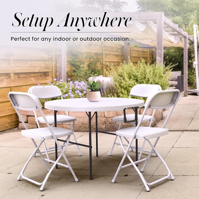 3.5 Feet Circular Round Foldable Table - Image 5