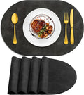 ADRIMER Placemats, Heat Resistant Oval Placemats Set of 4 Washable 12 x 17 Inch by Adrimersdreamistobeanindispensablecompanioninyourlife