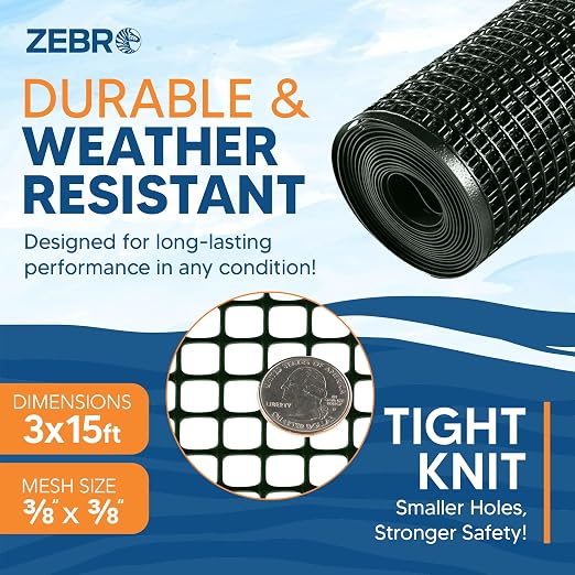 ZEBRO Plastic Hardware Mesh Screen & Fence Roll - Image 4