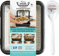 Fancy Panz - Charcoal Classic Aluminum Foil Pan Carrier - Elevated Food Serving by FancyPanz