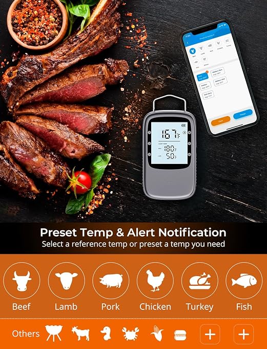 Govee Bluetooth Meat Thermometer, Digital Wireless Meat Thermometer - Image 4