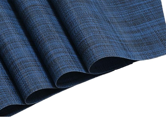 SHACOS Small Round Table Placemats Wedge Placemat Set of 4 Non Slip Heat - Image 5