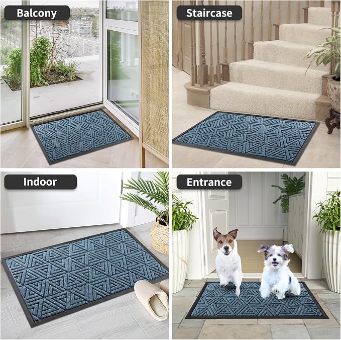 Yimobra Outdoor Mats for Front Door 29.5x17, Stops Mud & Dirt at Entrance - Image 9