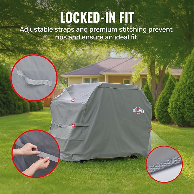 Grillman Grill Cover, BBQ Outdoor Grill Covers, Gas Grills, Waterproof - Image 7