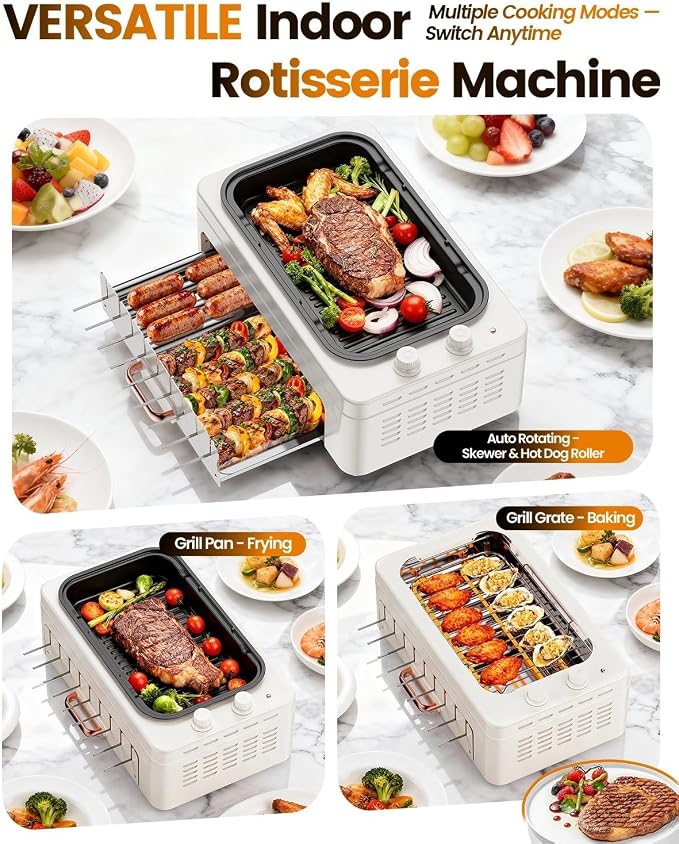 4-in-1 Electric Indoor Grill Smokeless - Image 3