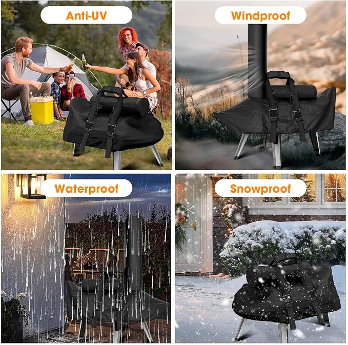 Carry Cover for Ooni Karu 12, Waterproof Pizza Oven Grill Cover - Image 6