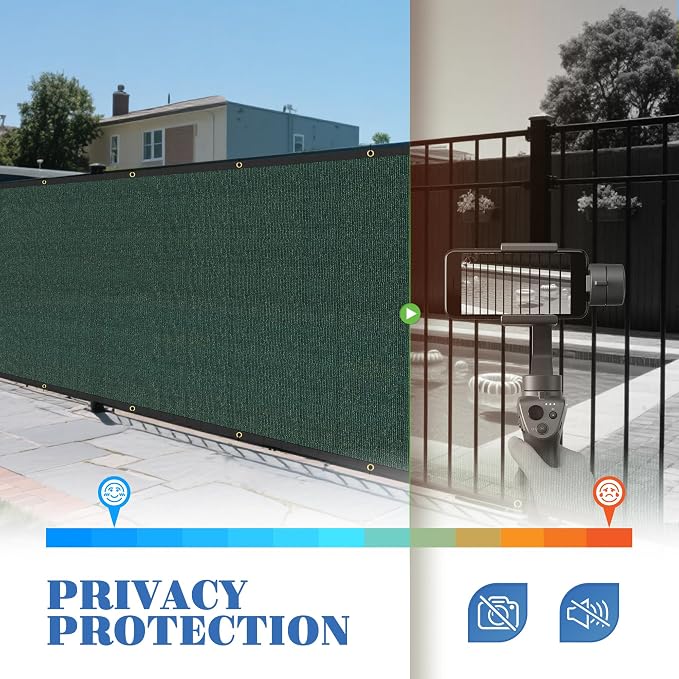 ECOOPTS 4'x107' Privacy Fence Screen Windscreen - Image 5