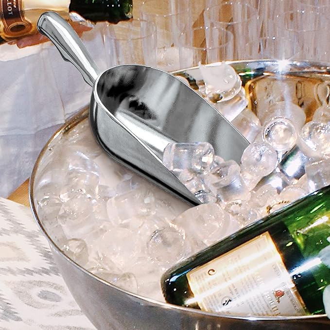 Amazing Abby - Elsa - 24-Ounce Aluminum Ice Scoops, Cast Aluminum Utility Scoops - Image 2