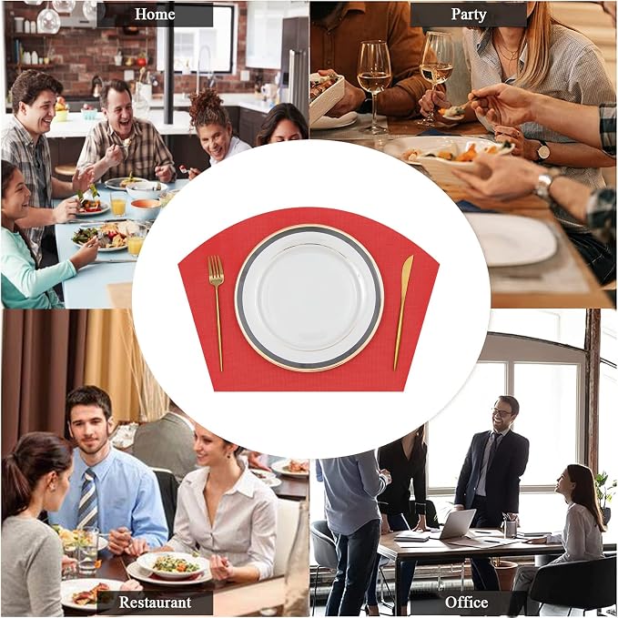 SHACOS Large Size Wedge Shape Placemats - Image 9