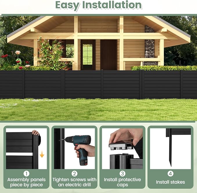 Giantex Air Conditioner Fence 2 Panels - Image 6