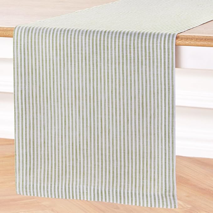 Solino Home Linen Table Runner 144 Inches Long - Image 2