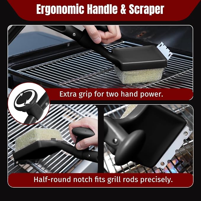 SHINESTAR Bristle-Free Griddle Cleaning Kit – BBQ Steam Grill Brush - Image 5