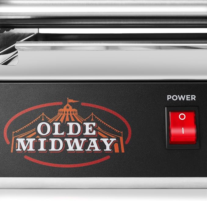 Olde Midway Electric 12 Hot Dog 5 Roller Grill Cooker Machine - Image 6