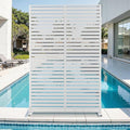Metal Privacy Screen for Outdoor & Indoor Use, Free Standing Privacy Screen for by Unknown