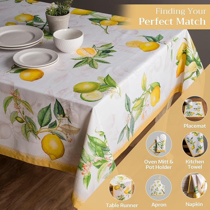 Maison d' Hermine Table Cloth Rectangle Table 100% Cotton 60 x 90 Inches - Image 5