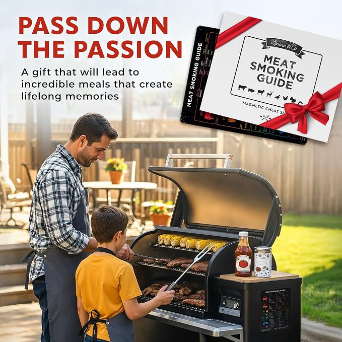 Levain & Co Meat Temperature Magnet & BBQ Smoker Guide - Image 8