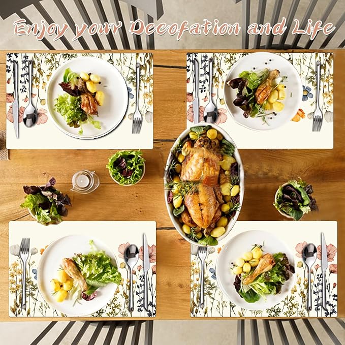 Flower Placemats Set of 4 - Image 6