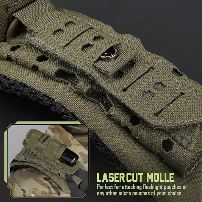 WYNEX Shoulder Strap Pad for Vest Carrier, 2 Pack Tactical Plate Shoulder Pads - Image 6