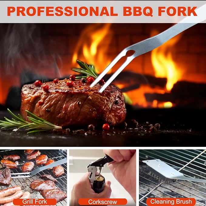 Grilljoy BBQ Accessories Grill Tools Set - Image 5