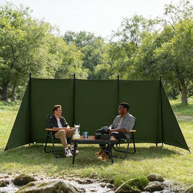 Himalaya Camping Windbreaks Privacy Fence Stove Windshield Shelter Wind Screen - Image 7